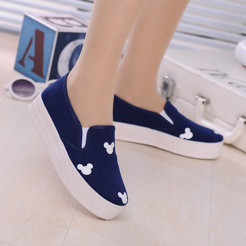 Giày slip on đế độn gấu cute - GTTG34 | BigBuy360 - bigbuy360.vn