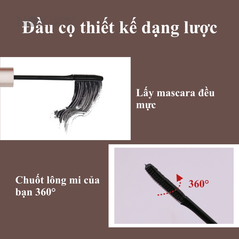 Mascara lót mi NOX 5g dưỡng ẩm làm dài tự nhiên nhanh khô siêu chống nước | BigBuy360 - bigbuy360.vn