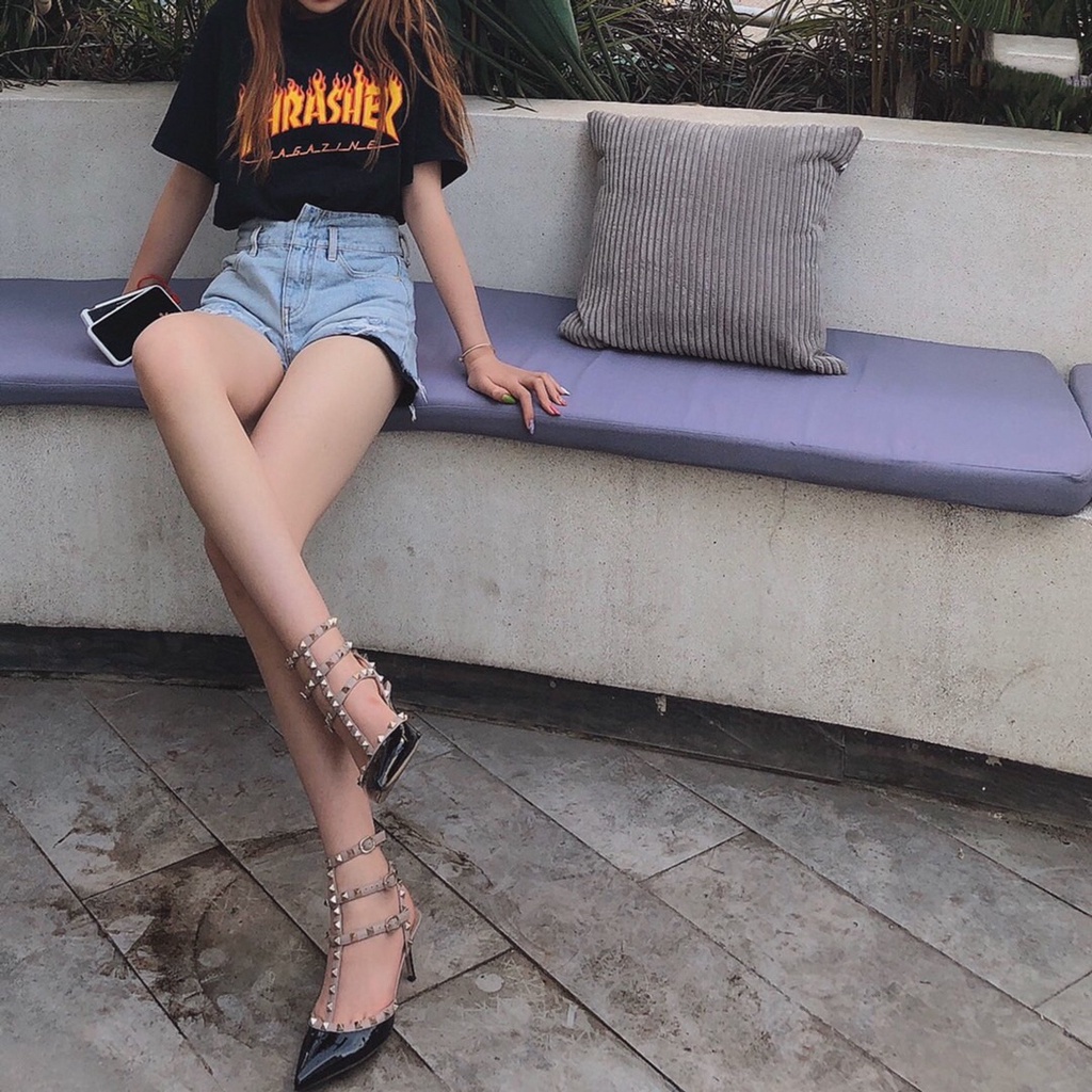 Hộp No Box- 2021 mới ROCKSTUD CAGED PUMP 10 MM