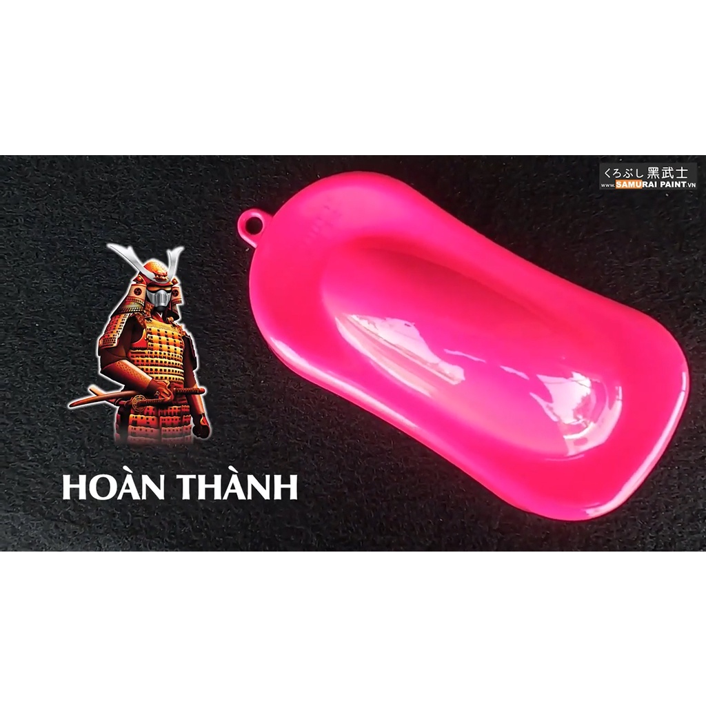 combo sơn xịt Samurai Japan màu hồng huỳnh quang 53**