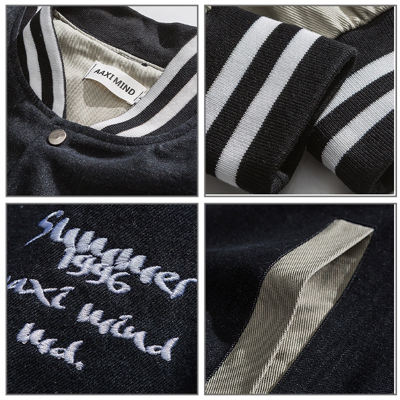 Áo khoác bóng chày Aokang phong cách hàn quốc cho nam nữ