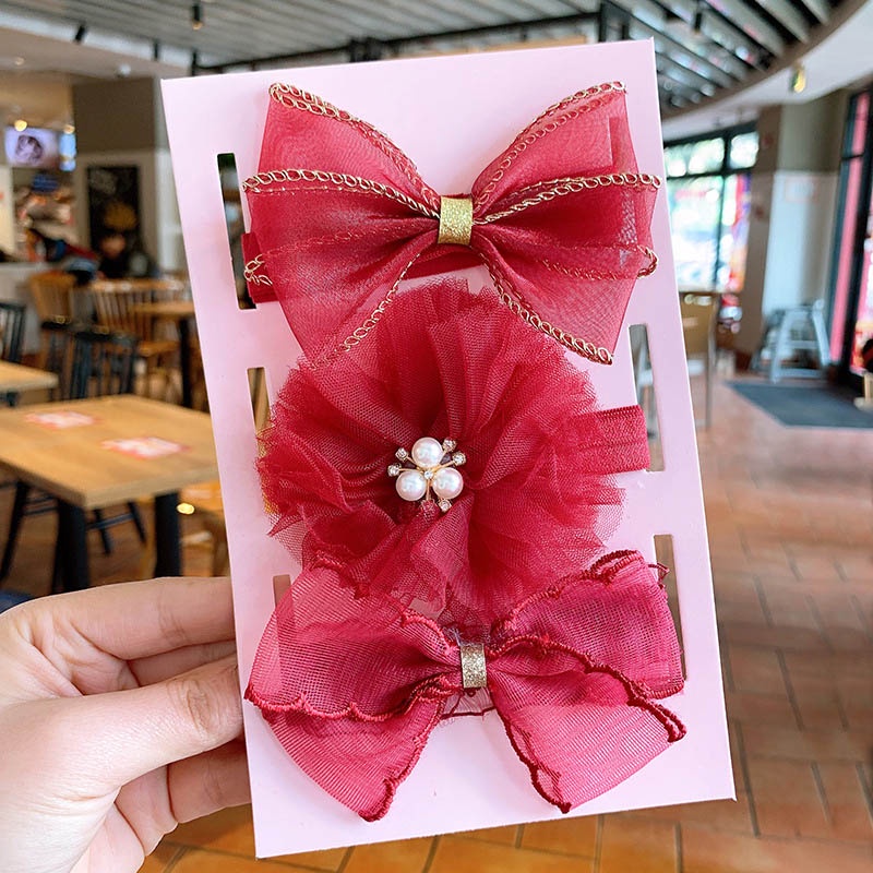 Set 3 Băng Đô Nơ Xinh Xắn Dành Cho Bé Gái