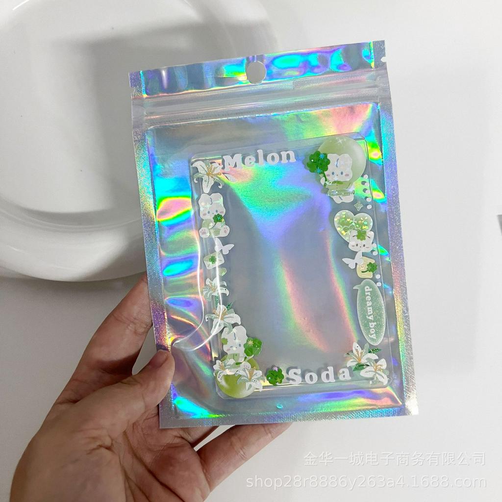 Túi zip nhám / hologram / ngôi sao gói hàng