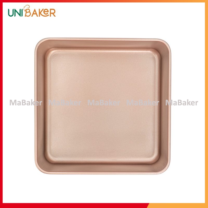 Khay nướng bánh hình vuông, chữ nhật thành cao UniBaker chống dính cao cấp, tiện dụng - MaBaker