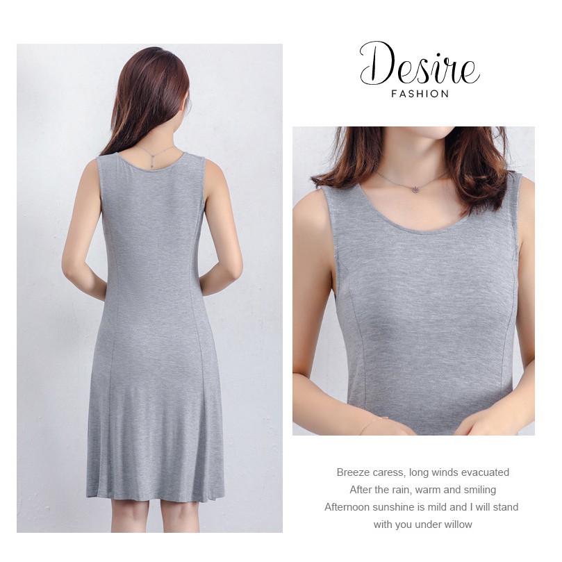 [Video thật] Váy thun cotton sát nách dáng xòe mịn mát mùa hè VNN-0097N | BigBuy360 - bigbuy360.vn