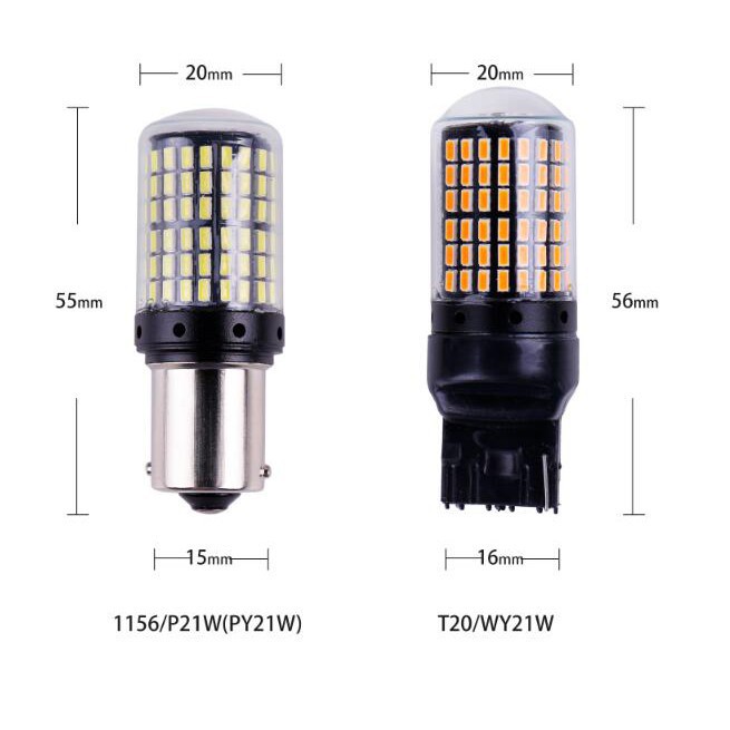Bóng Đèn Led Xi Nhan 1x3014 144smd S25 1156 Ba15S P21W Led Bay15D Bau15S Py21W T20 7440 W21W W21 / 5w