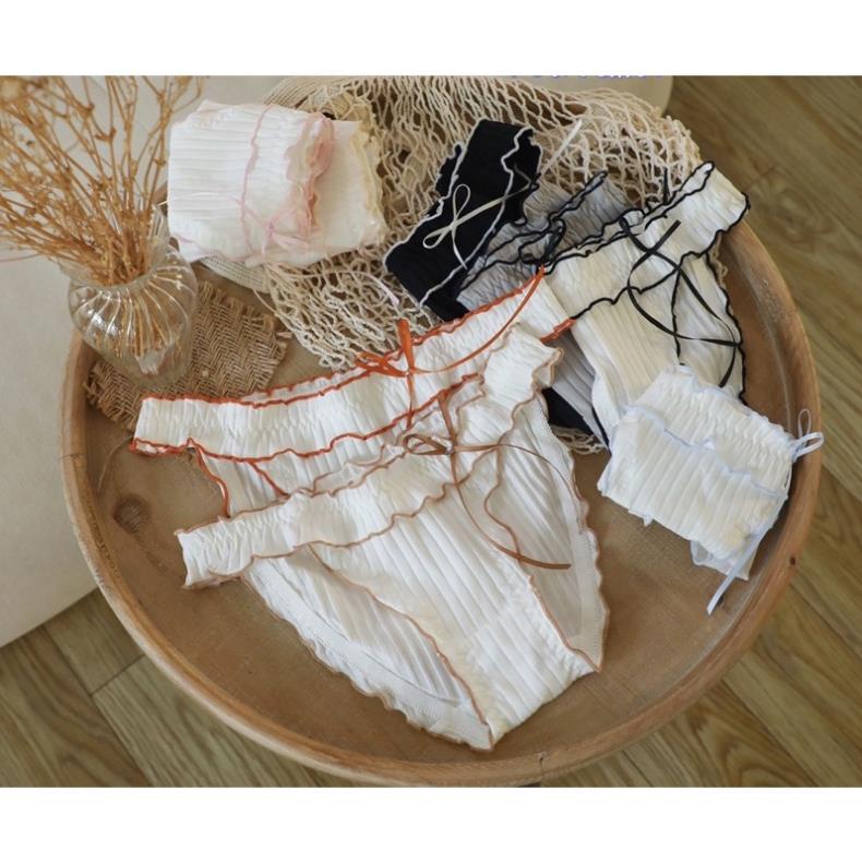 Quần Lót Nữ ❤️ Quần Lót Viền Bèo Nhún Phối Màu Siêu Sexy 686