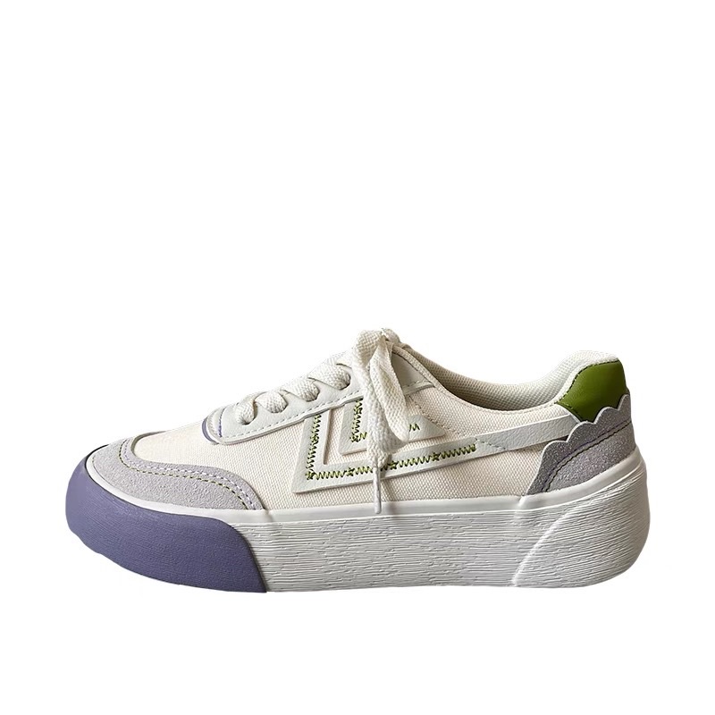 Giày sneaker giày vải đế dày cho nữ hot trend order Quảng Châu