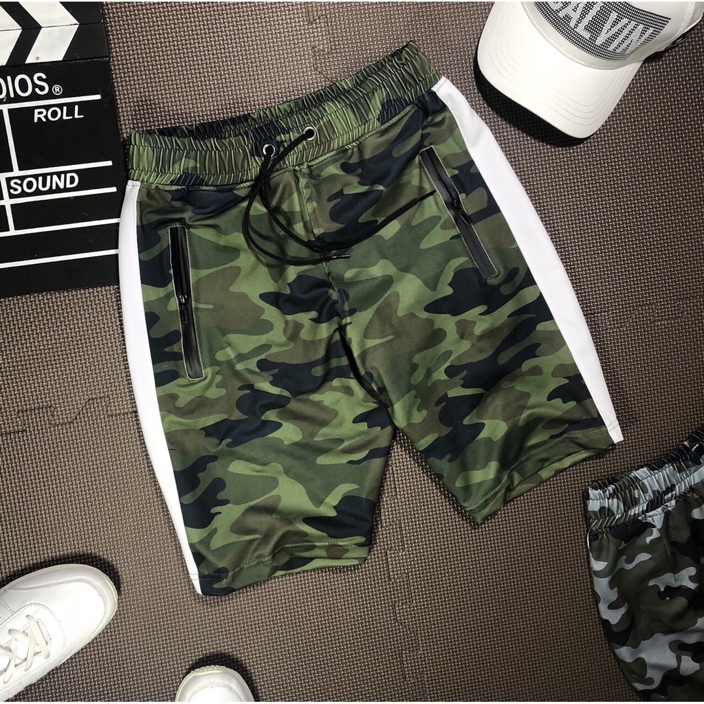 QUẦN SHORT LÍNH THỂ THAO PHỐI VIỀN