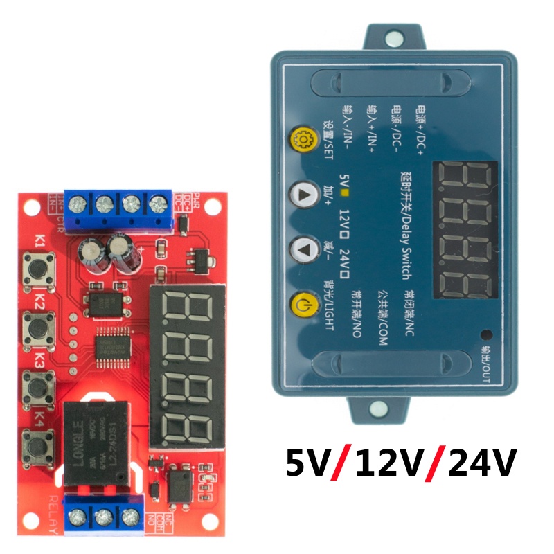 Mô Đun Rơ Le Hẹn Giờ DC 5V 12V 24V 10A