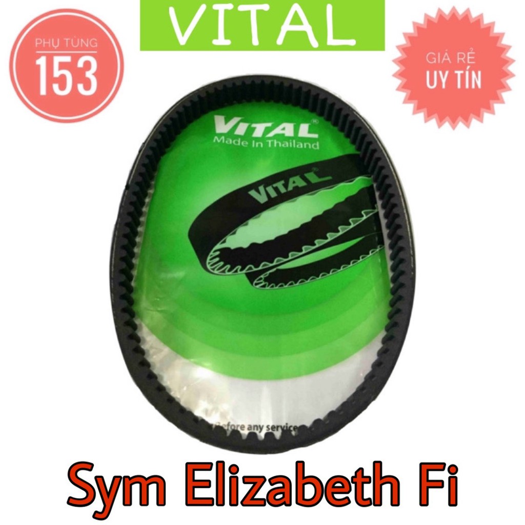 Dây Curoa Elizabeth Fi hiệu Vital (Thái Lan) - Dây curoa xe tay ga - PHỤ TÙNG 153