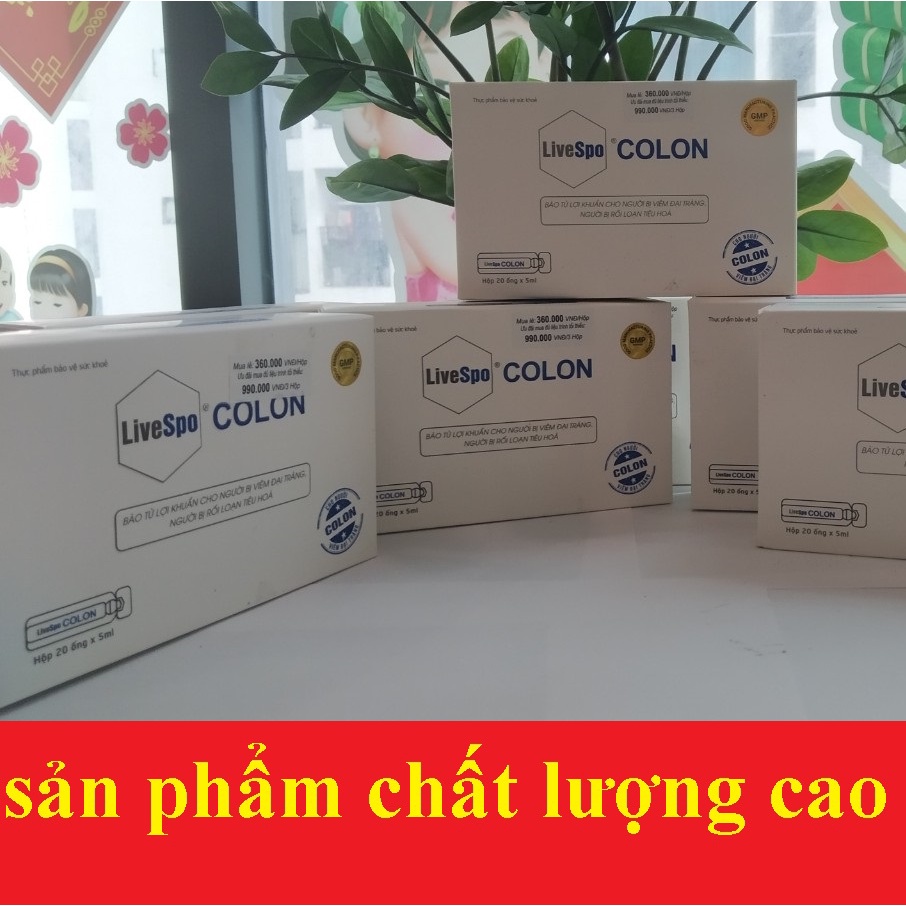 Livespo Colon bào tử lợi khuẩn thế hệ mới-Hộp 20 ống 10ml