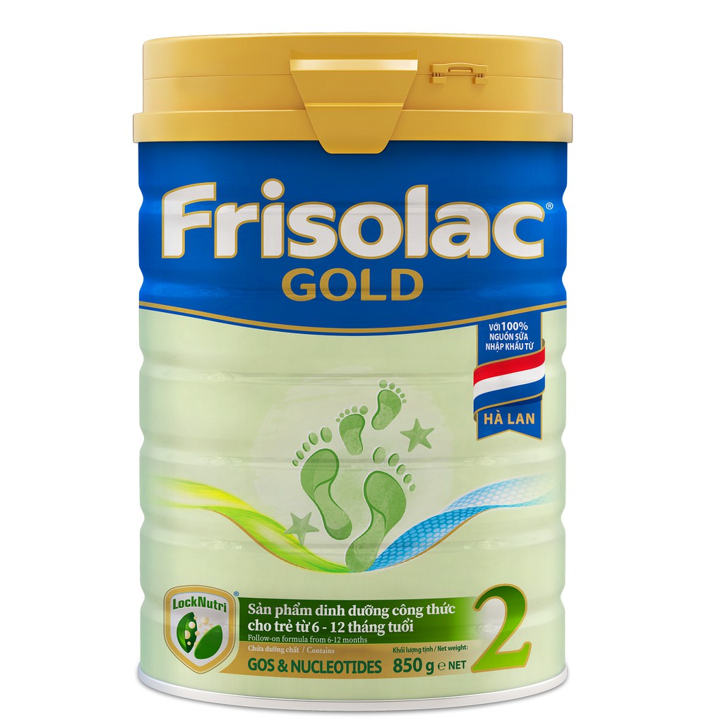 MẪU MỚI 850G sữa bột frisolac Gold 2 900g