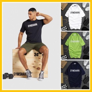 Áo tập gym nam thể thao in chữ cotton form đẹp