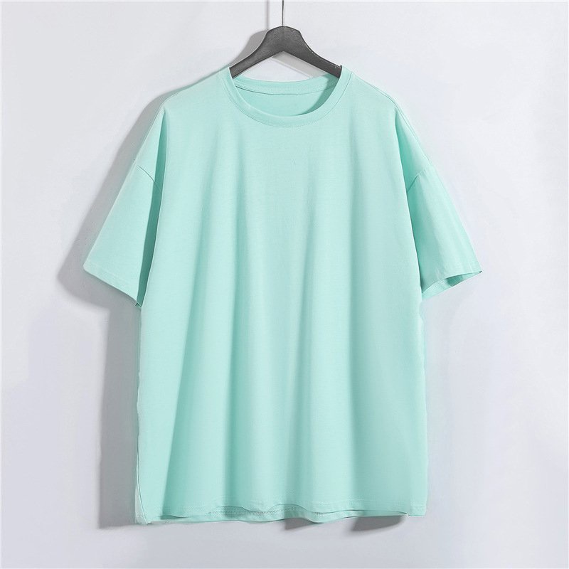 Áo thun trơn nam nữ tay lỡ freesize 12 màu