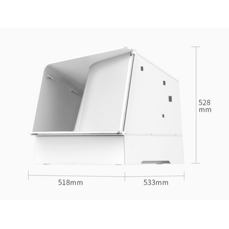 Hộp khay chậu nhà vệ sinh mèo Pet kit White Villa- khử mùi, chống văng cát