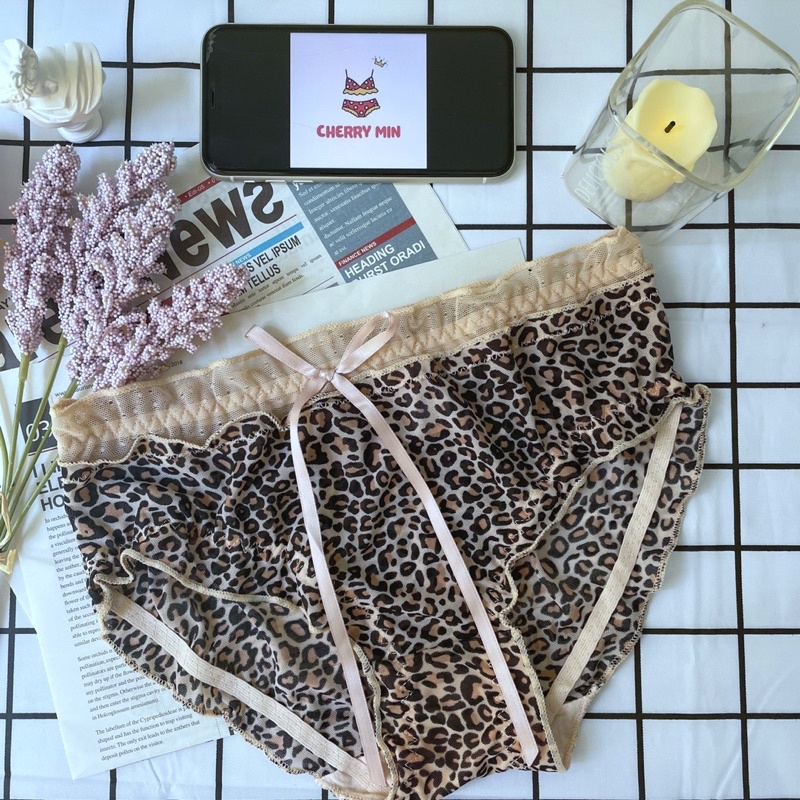 [Video Thật] Quần Lót Nữ Ren Lưới họa tiết da báo cực Sexy siêu mềm mại và thoáng mát cao cấp CHERRY MIN | BigBuy360 - bigbuy360.vn