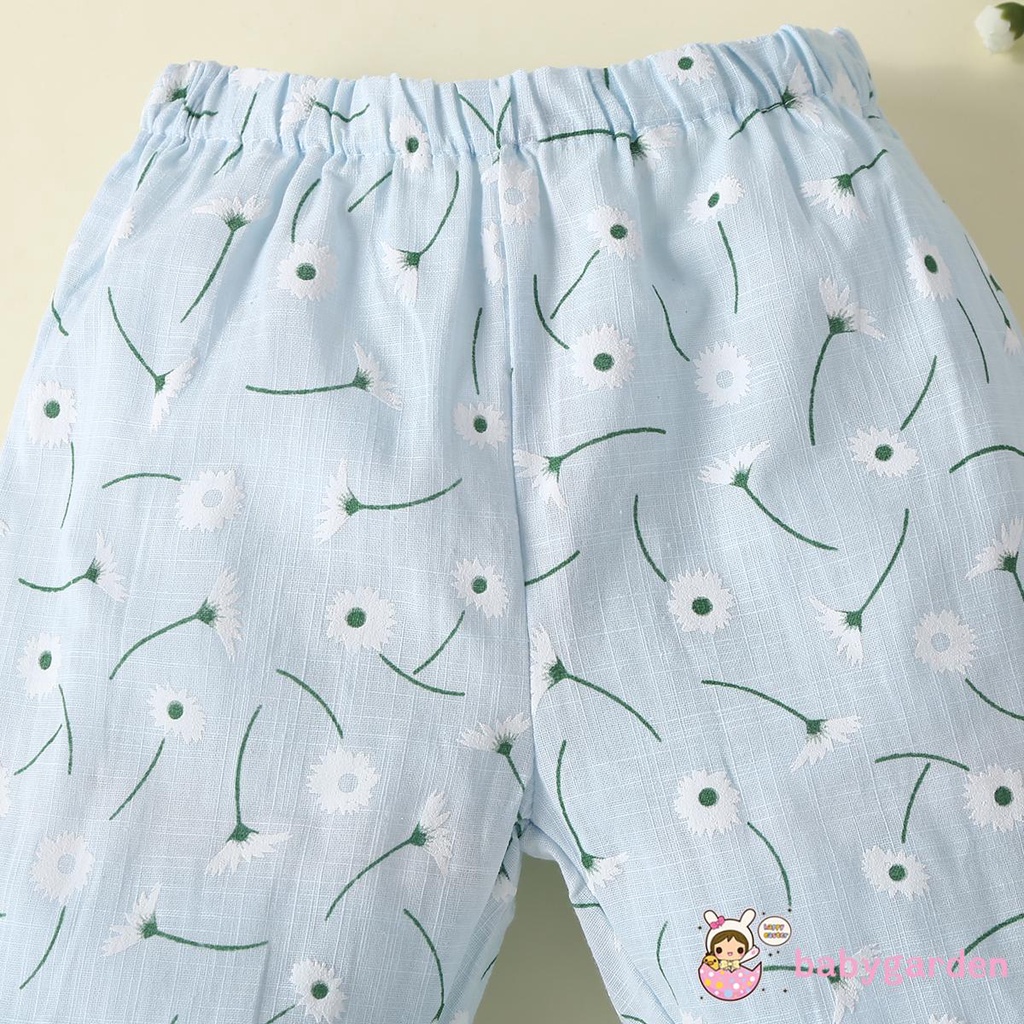 Quần Dài In Hình Hoa Bồ Công Anh Cho Bé Gái