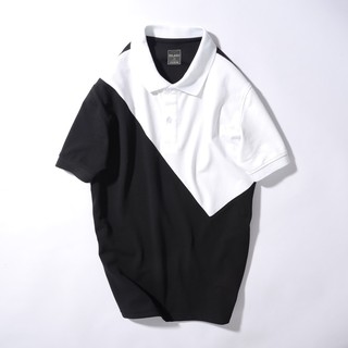 Áo thun polo nam phối chéo vải cotton Dilano APD03