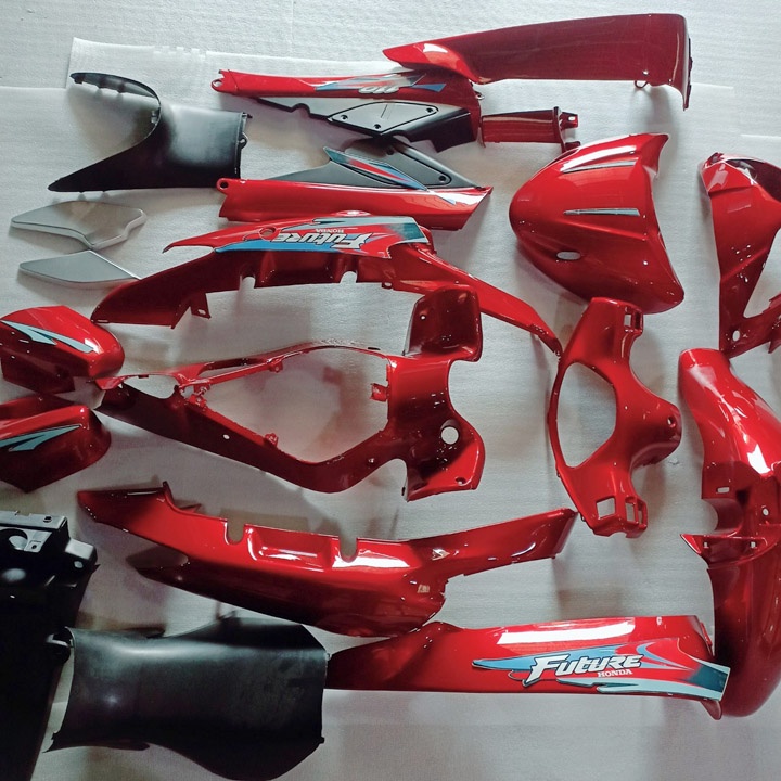 Bộ nhựa dàn áo xe Future 1 đời 2000-2003 màu ĐỎ ĐUN - Nhựa nguyên sinh ABS cao cấp-SPA-8610