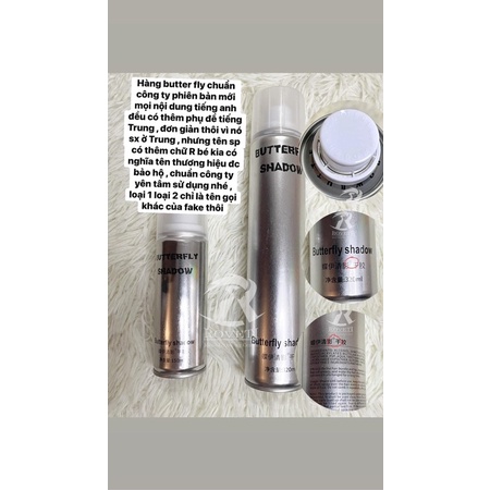 Gôm Xịt Tóc Butter Fly Shadow 600ml,320ml,150ml