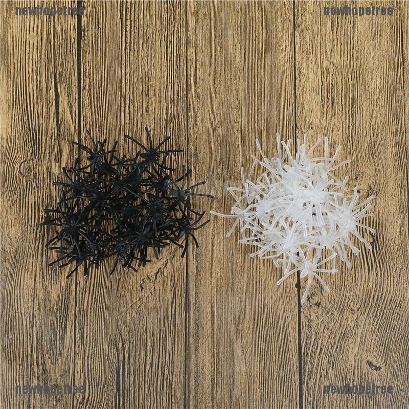 Set 30 NhệN NhựA MàU Đen ĐộC ĐáO Trang Trí Halloween