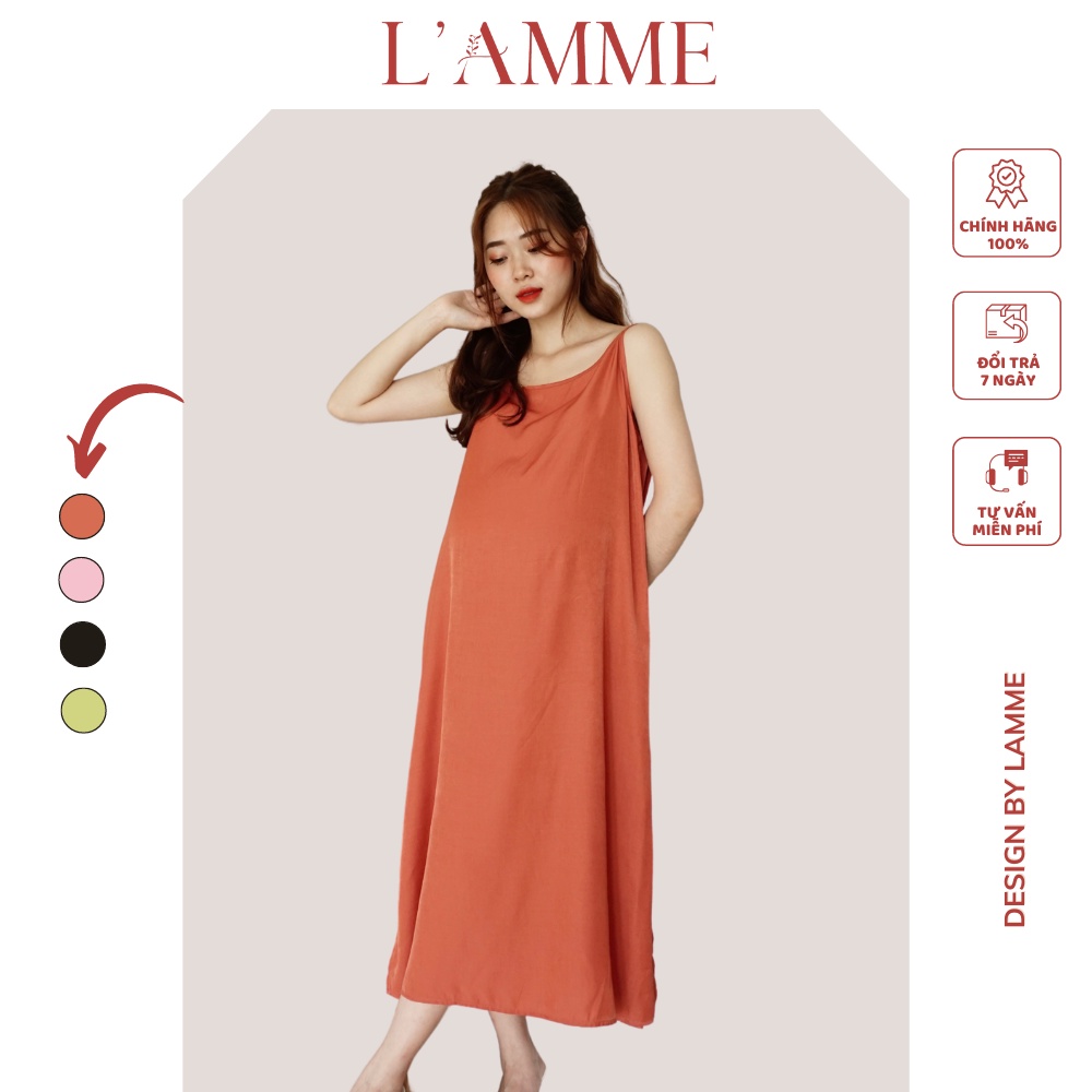 Váy bầu đẹp Cami Dress hai dây quyến rũ mát mẻ mùa hè thiết kế bởi LAMME