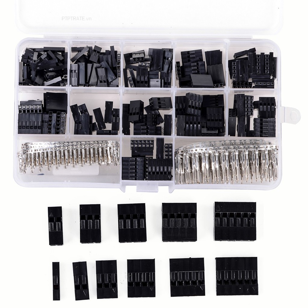 PTPTRATE ★620pcs Dupont Wire Cable Jumper Pin Header Connector Housing Kit +M/F Crimp Pins