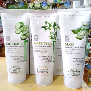 Sữa rửa mặt DABO trà xanh, nhà đam, dưa leo 180g