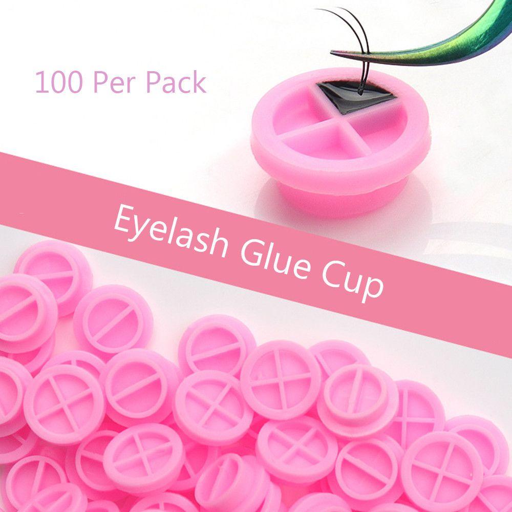 Set 100 Cốc Đựng Keo Dán Mi Giả Bằng Nhựa Tiện Dụng