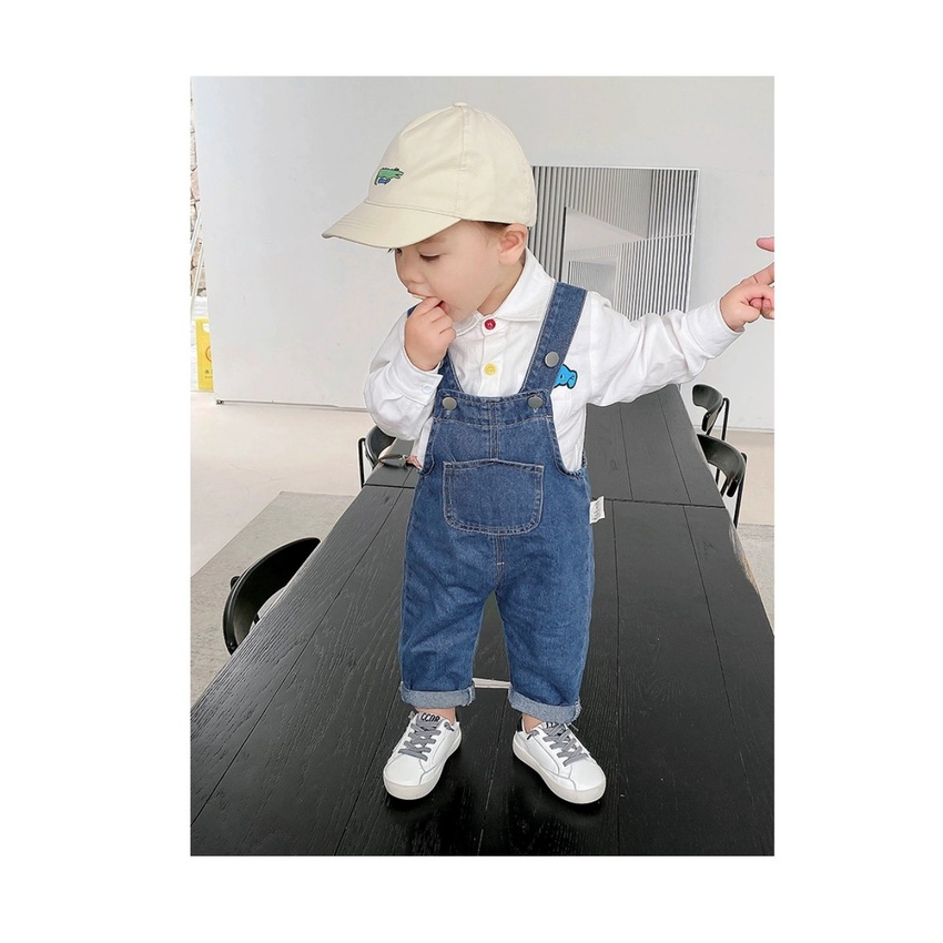 Quần yếm trẻ em phong cách hàn quốc chất jeans mềm mại Ttom.kids