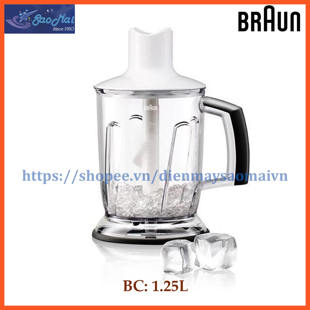 Bộ cối xay sinh tố xay đá máy xay cầm tay Braun MQ5045 MQ545 MQ3045 MQ5245 1250ml (BC)