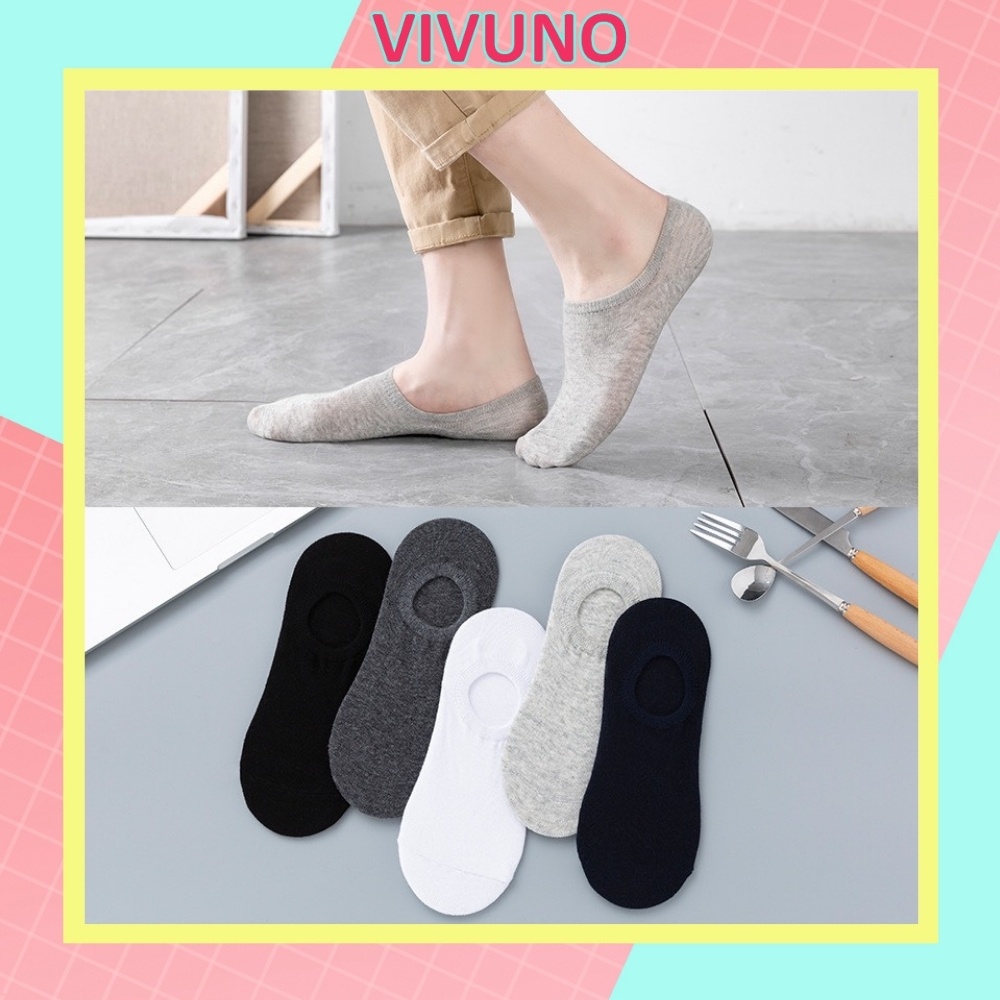 Vớ lười nam thoáng khi chống hôi chân có đệm gót TN42