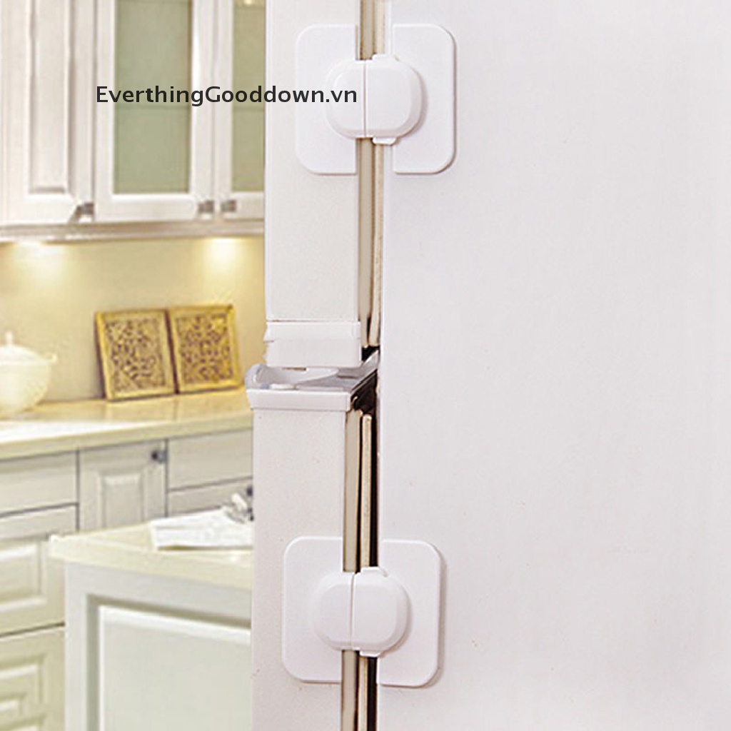 Everthinggood Chốt Khóa Cửa Tủ Lạnh An Toàn Cho Trẻ Mới Biết Đi WFCA