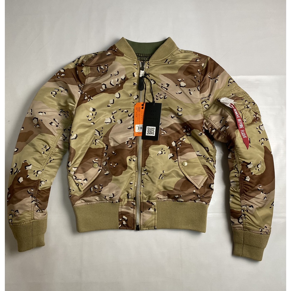 Áo Ma-1 Double camo - hàng chính hãng Alpha industries - sử dụng được 2 mặt