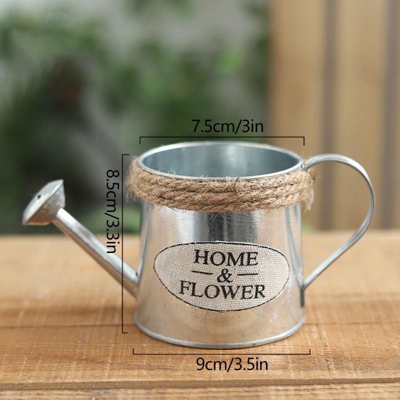 Chậu Trồng Cây Bằng Kim Loại Phong Cách Vintage