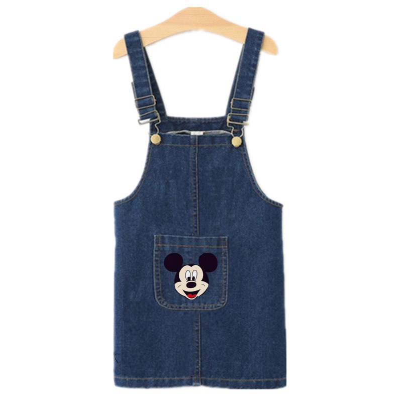 Đầm yếm denim thời trang mùa xuân xinh xắn dành cho bé gái