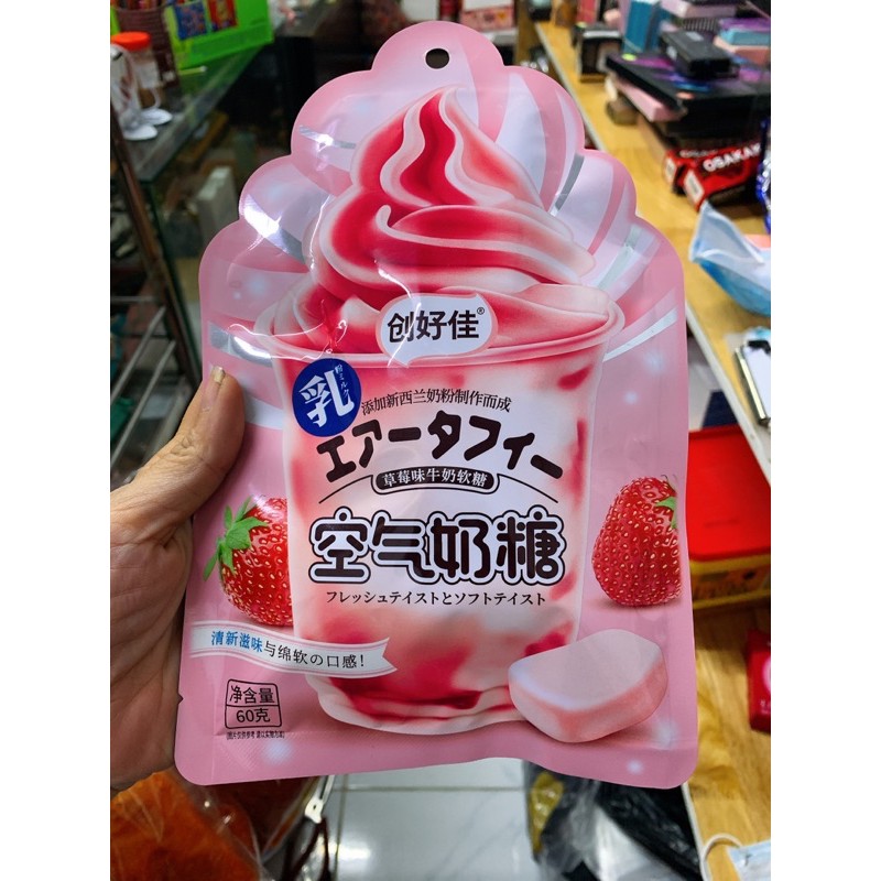 kẹo cream sữa đủ vị