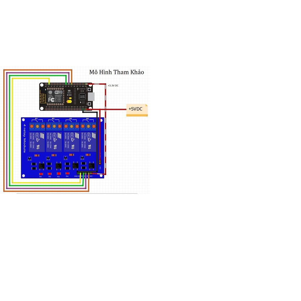 Mạch Relay 4 Kênh 5V 10A HONGWEI