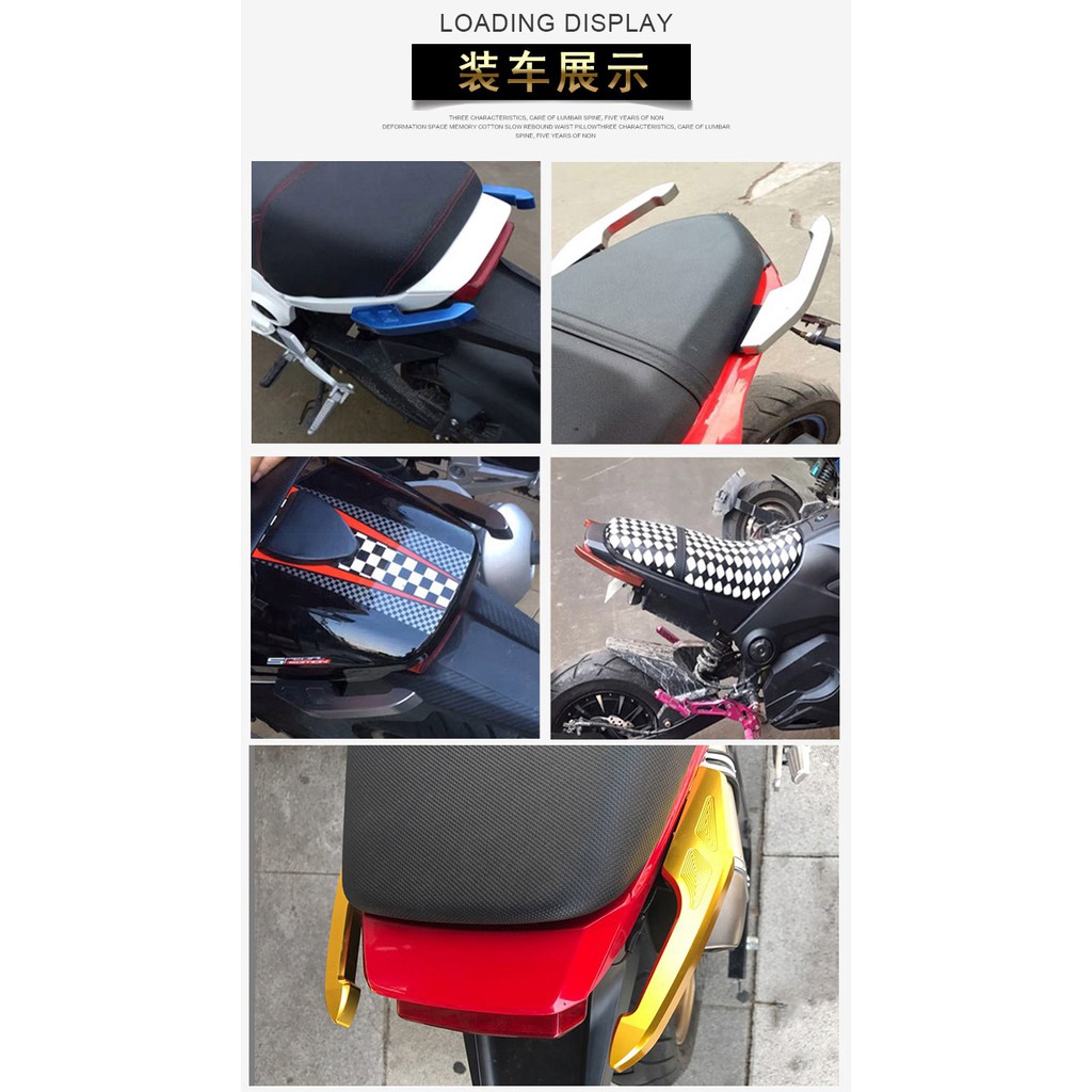 Phụ kiện gác tay phía sau độc đáo cho xe mô tô Honda MSX 125 SF M3 M5