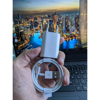 Bộ sạc dẹt chân tròn bóc máy Iphone X