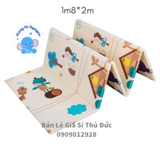 Thảm xốp gấp gọn 2 lớp phủ Silicon chống thấm
