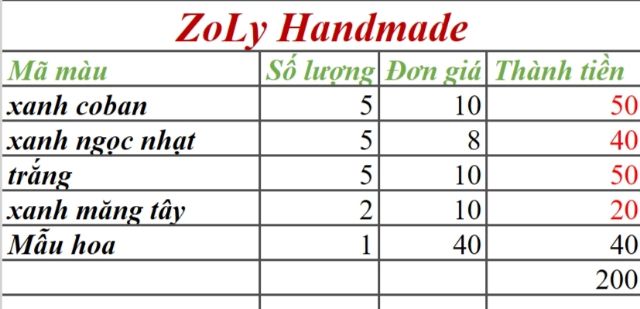 Combo giấy làm hoa như hình