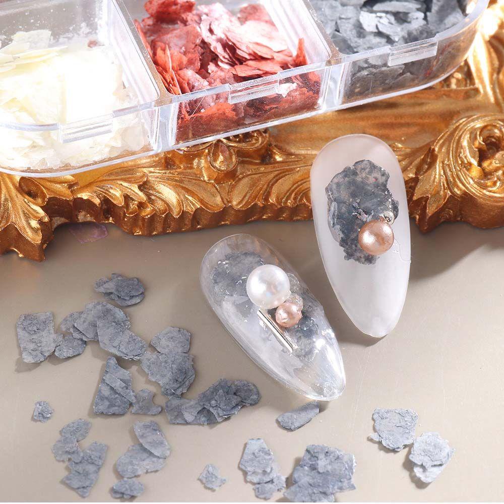 Miếng Dán Trang Trí Móng Tay 3D Hình Vỏ Sò Phong Cách Nhật Bản