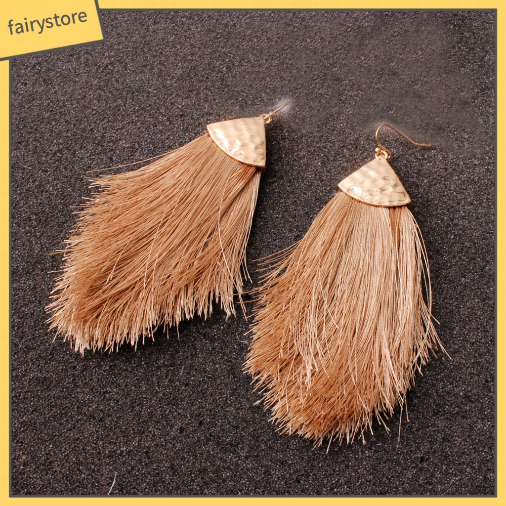 Bông tai tua rua dài thời trang cá tính cho nữ