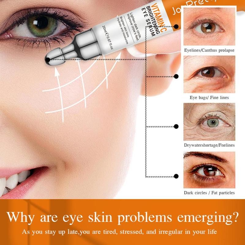 Serum Vitamin C Hyaluronic Acid Loại Bỏ Quầng Thâm Và Bọng Mắt Làm Sáng Da