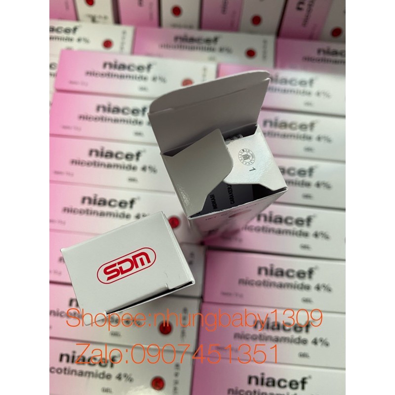 Niacef Gel 4% giảm mụn làm trắng, kiểm soát dầu