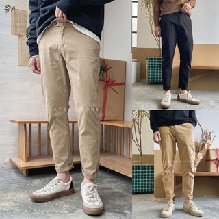 Quần kaki Nam slimfit GATE6, quần ống đứng thun lưng, vải kaki mềm co giãn - Daily Fit - #G0003