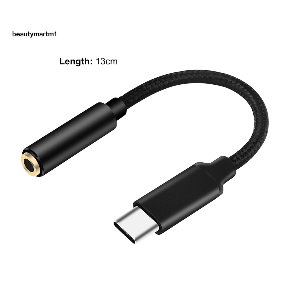 Dây Cáp Chuyển Đổi Cổng Aux Loại C Sang Cổng 3.5mm Cho Điện Thoại Di Động