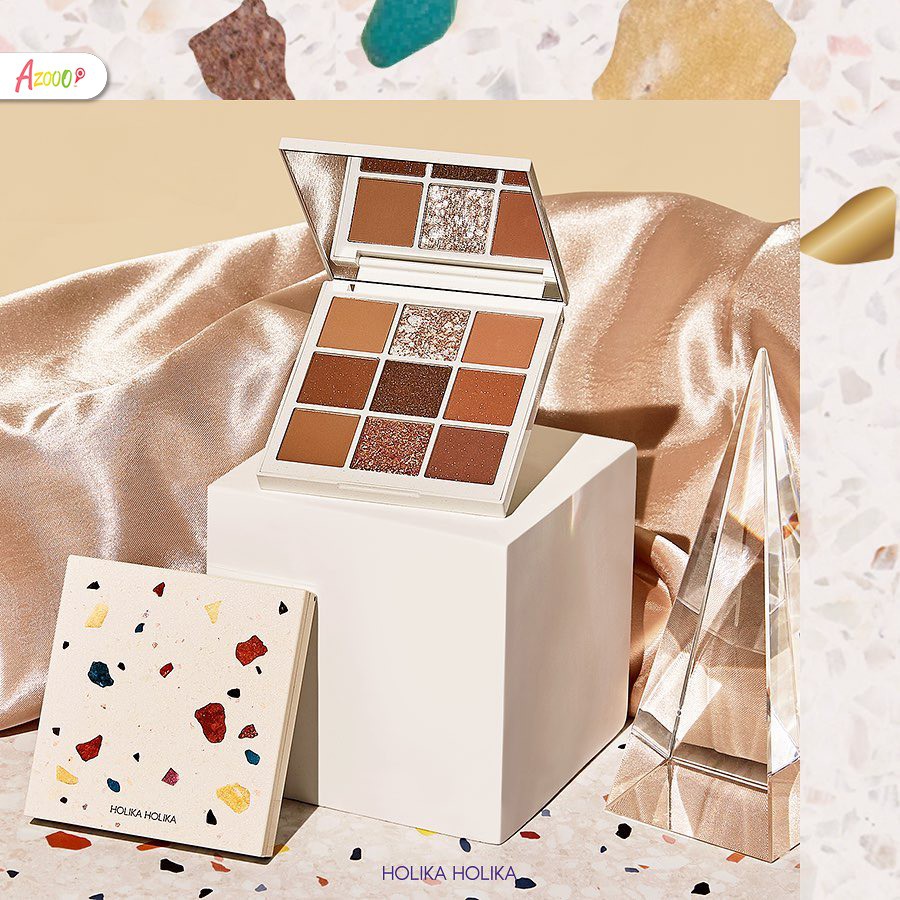 Bảng phấn mắt 9 ô Holika Holika Terazzo Shadow Palette màu 01 Earthy 1,5gx9 | BigBuy360 - bigbuy360.vn